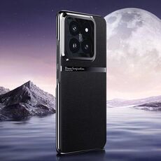 Per Xiaomi 14 Pro Custodia per telefono antiurto all-inclusive in pelle liscia galvanica (nera)