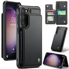 Custodia per telefono antifurto RFID per slot per schede Samsung Galaxy S23 5G CaseMe C22 (nero)