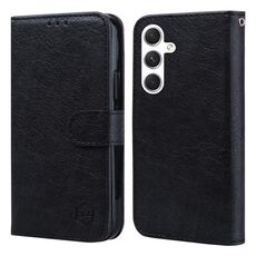 Per Samsung Galaxy S24 5G Skin Feeling Oil Leather Texture PU + Custodia per telefono in TPU (Nero)