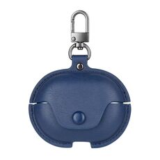 Custodia protettiva per auricolari in pelle business per Huawei FreeBuds Pro 3 con gancio (blu)