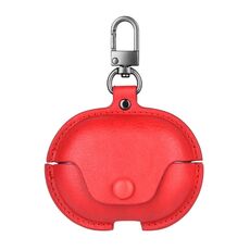 Custodia protettiva per auricolari in pelle business per Huawei FreeBuds Pro 3 con gancio (rosso)