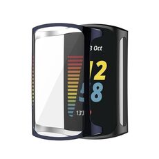Per Fitbit Charge 6/5 Custodia protettiva per orologio elettrolitico in TPU a copertura totale (blu notte)