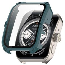 Per OPPO Watch 4 Pro PC + custodia protettiva per orologio integrata con pellicola temperata (verde pino)