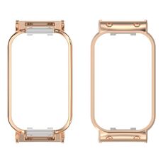 Custodia protettiva per orologio con struttura in metallo Xiaomi Smart Band 8 Active / Redmi Band 2 (oro rosa)