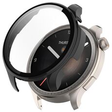 Per Amazfit Balance A2286 PC + custodia protettiva per orologio integrata con pellicola temperata (nera)