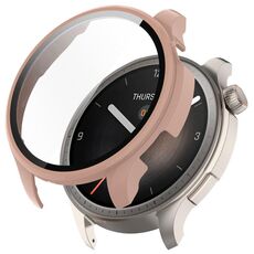 Per Amazfit Balance A2286 PC + custodia protettiva per orologio integrata con pellicola temperata (rosa)