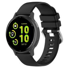 Per cinturino in silicone Garmin vivoactive 5 / Active 5 da 20 mm (nero)