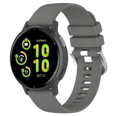 Per cinturino in silicone Garmin vivoactive 5 / Active 5 da 20 mm (grigio scuro)