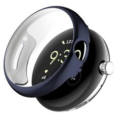 Custodia protettiva per orologio elettrolitico in TPU a copertura totale per Google Pixel Watch 2 (blu notte)