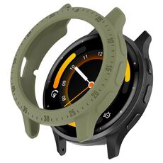 Custodia protettiva per orologio in TPU Hollow Armor per Garmin Venu 3S Half Pack (verde)