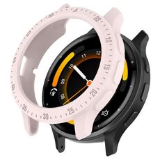 Per Garmin Venu 3S Custodia protettiva per orologio in TPU cava mezza confezione (rosa chiaro)