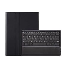 Per Lenovo Xiaoxin Pad Pro 12,7 pollici AM24 TPU Custodia in pelle ultrasottile staccabile per tablet con tastiera Bluetooth (Nero)