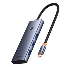 Baseus BS-OH160 Serie UltraJoy 7 in 1 Adattatore HUB da USB-C/Tipo-C a HDMIx1+VGAx1+USB 3.0x4+PDx1 (Grigio siderale)