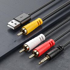 Convertitore audio coassiale da 3,5 mm + doppio RCA