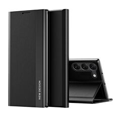 Per Samsung Galaxy S24 5G Custodia per telefono in pelle ad adsorbimento elettrolitico laterale (nero grafite)
