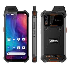 Telefono robusto UNIWA W888 HD+, 4 GB+64 GB, 6,3 pollici Android 11 Mediatek MT6765 Helio P35 Octa Core fino a 2,3 GHz, NFC, OTG, Rete: 4G (nero arancione)