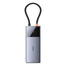 Baseus Metal Gleam Series II Docking station HUB 6 in 1 da tipo C a 1xHDMI+2xType-C+2xUSB+1xRJ45 (grigio siderale)