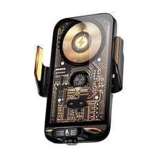 Supporto per auto con presa d'aria per ricarica rapida wireless con allineamento automatico C05 (nero)