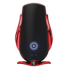Supporto per auto M3 con presa d'aria per ricarica rapida wireless a induzione a infrarossi (rosso)