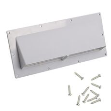 A8664 Coperchio dello sfiato di scarico per cappa da cucina per camper con 10 viti (bianco)