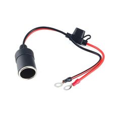 Presa femmina per accendisigari per auto con tubo fusibile da 15 A, lunghezza cavo: 30 cm