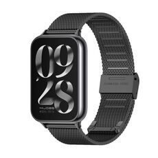 Per Xiaomi Mi Band 8 Pro Mijobs Milan cinturino con fibbia in acciaio inossidabile (nero)