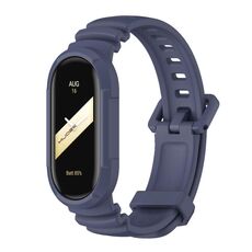 Per Xiaomi Mi Band 8 MIJOBS GS Unibody cinturino sportivo in tinta unita (blu notte)