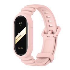 Per Xiaomi Mi Band 8 MIJOBS GS Unibody cinturino sportivo in tinta unita (rosa)