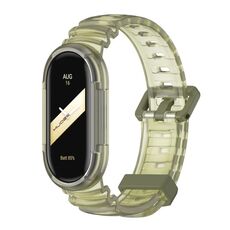 Per Xiaomi Mi Band 8 MIJOBS GS Unibody cinturino sportivo di colore trasparente (verde militare)