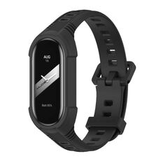 Per Xiaomi Mi Band 8 MIJOBS Unibody cinturino in silicone bicolore (nero)
