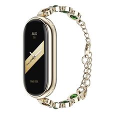 Per Xiaomi Mi Band 8 Mijobs Sirena Beauty Bracciale cinturino per orologio (oro chiaro verde)