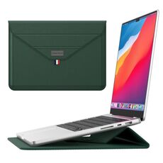 Per custodia per laptop con supporto per buste da 15,4/15,6/16,1 pollici (verde scuro)