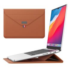 Per custodia per laptop con supporto per buste da 15,4/15,6/16,1 pollici (marrone)