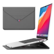 Per custodia per laptop con supporto per buste da 15,4/15,6/16,1 pollici (grigio)