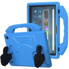 Custodia per tablet antiurto EVA con supporto per pollice per Amazon Fire Max 11 2023 (blu)