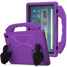 Custodia per tablet antiurto EVA con supporto per pollice per Amazon Fire Max 11 2023 (viola)