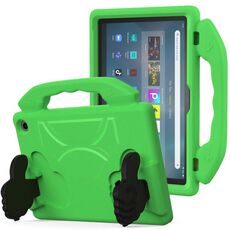 Custodia per tablet antiurto EVA con supporto per pollice per Amazon Fire Max 11 2023 (verde)