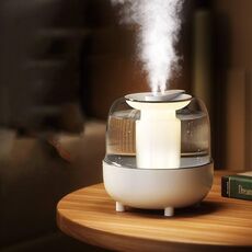 Diffusore di olio USB umidificatore wireless da 4 litri con luce notturna (bianco)