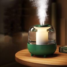 Diffusore di olio USB umidificatore wireless da 4 litri con luce notturna (verde)