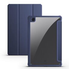 Per Samsung Galaxy Tab S6 Lite Custodia tablet in pelle acrilica 3 pieghevoli (blu notte)