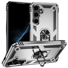 Per Samsung Galaxy S24+ 5G Custodia antiurto in TPU + PC (Argento)