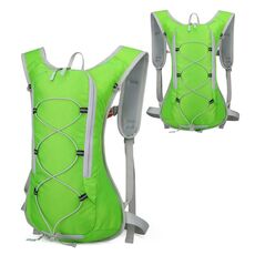 HAWEEL Zaino da campeggio per ciclismo e idratazione, zaino da corsa (verde)