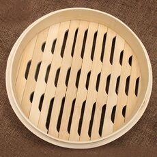 Cestello per cottura a vapore di verdure e panini in bambù per panini, dimensioni: gabbia da 21 cm
