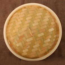 Cestello per cottura a vapore di verdure e panini in bambù per panini, dimensioni: coperchio da 27 cm