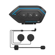 Auricolare bluetooth X6 impermeabile stereo vivavoce per casco moto TBD0604213001A