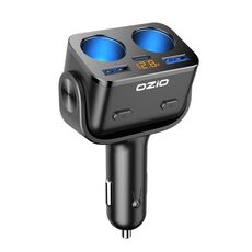 Y48TC QC3.0 + Accendisigari caricabatteria per auto multifunzione a doppia porta Type-C a ricarica rapida