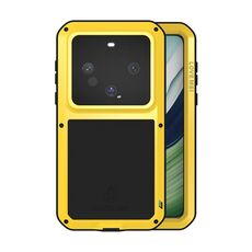 Custodia per telefono antipolvere impermeabile antiurto in metallo per Huawei Mate 60 LOVE MEI (gialla)