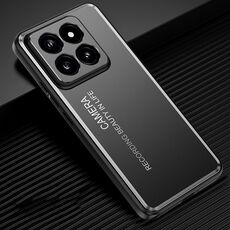 Per la custodia del telefono in metallo smerigliato Xiaomi 14 Pro (nero)