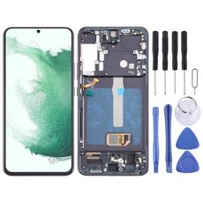 Per Samsung Galaxy S22+ 5G SM-S906B Display LCD OLED digitalizzatore assemblaggio completo con cornice (nero)