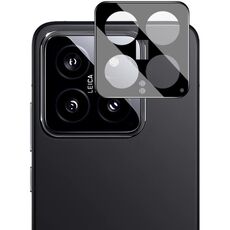 Per Xiaomi 14 5G IMAK Pellicola in vetro per obiettivo fotocamera posteriore versione nera
